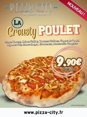 AFFICHE Crousty poulet internet