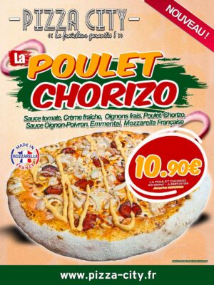 AFFICHE POULET CHORIZO Internet AFFICHE POULET CHORIZO Internet