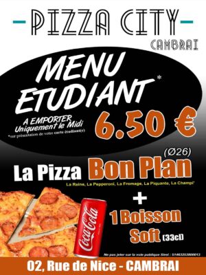 menu etudiant New